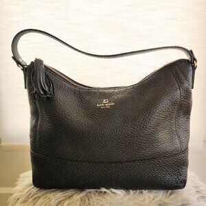 Kate Spade Cathy Black Pebbled Leather Shoulder Bag